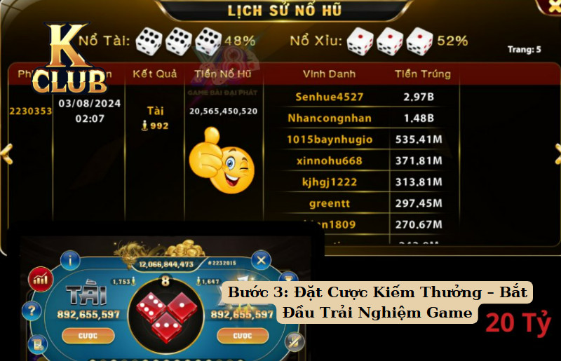 Bước 3: Đặt Cược Kiếm Thưởng – Bắt Đầu Trải Nghiệm Game 