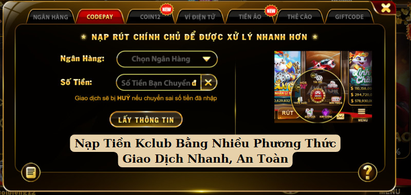 nạp tiền kclub